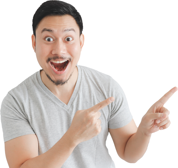 wow-surprised-face-man-grey-t-shirt-with-hand-point-empty-space2